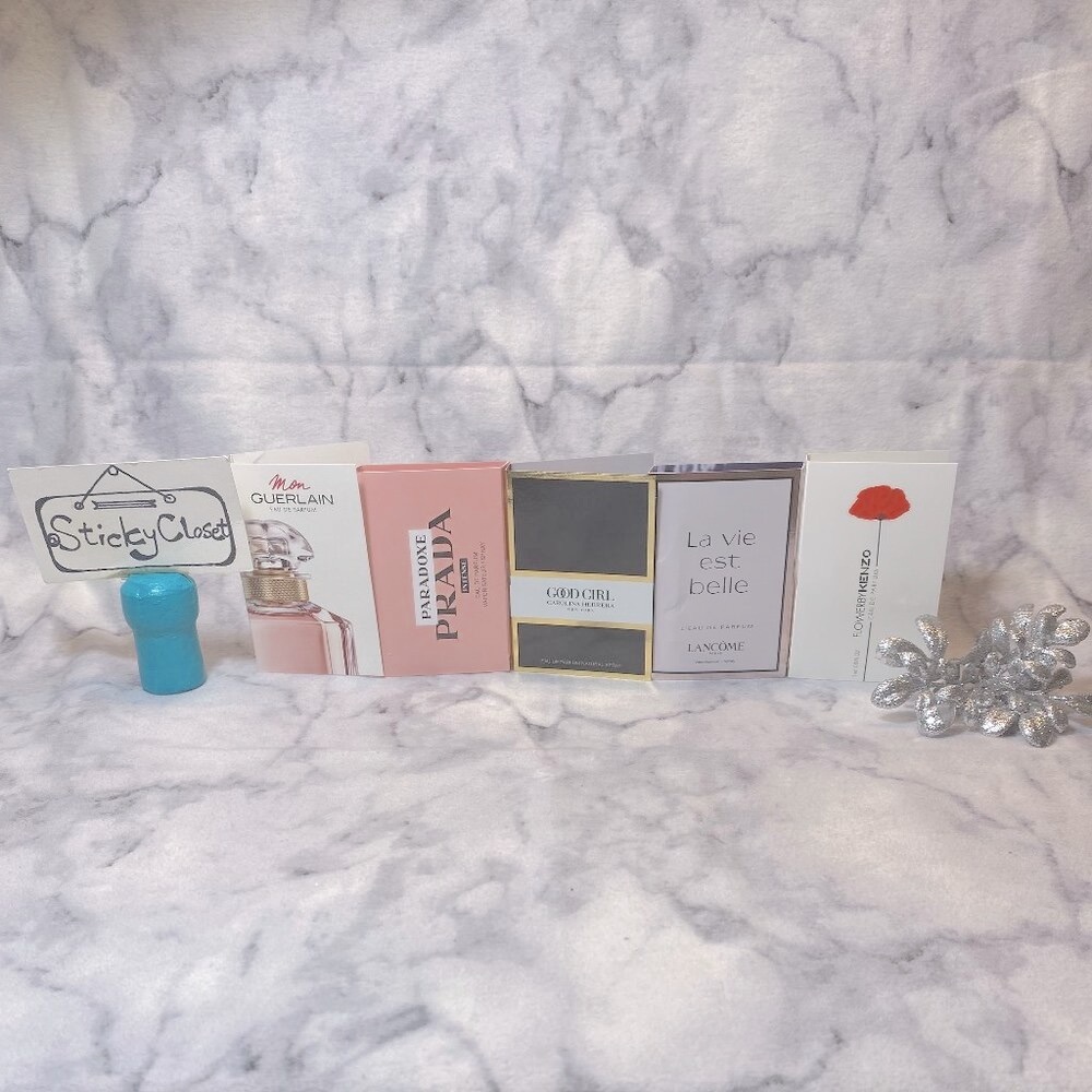 Lot of 5 Guerlain,Prada,Lancome,Kenzo,CarolinaHerrera,Mon,Paradoxe,Belle-5pc-NEW